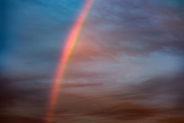 Image showing image of a rainbow in the sky