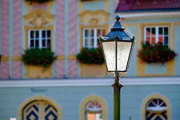 Image showing Lamp with townholl Koenigsbronn