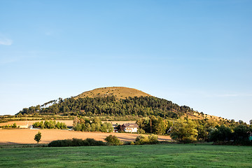 Image showing The famous hill Ipf near town Bopfingen