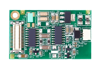 Image showing Small Circuit board closeup