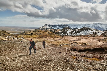 Image showing Hiking in Iceland