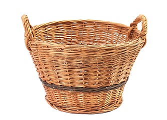 Image showing Simple basket on white