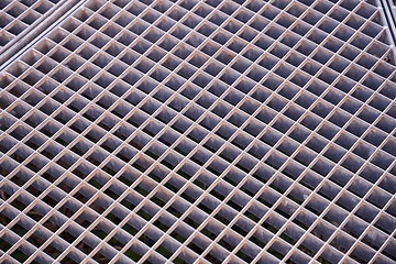 Image showing Rusty Metal Grid