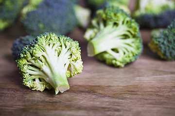 Image showing Fresh green organic broccoli 