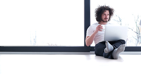 Image showing man enjoying relaxing lifestyle