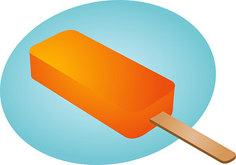 Image showing Frozen ice cream treat illustration