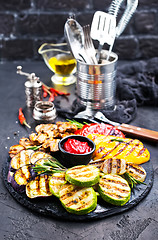 Image showing Grilled vegetables