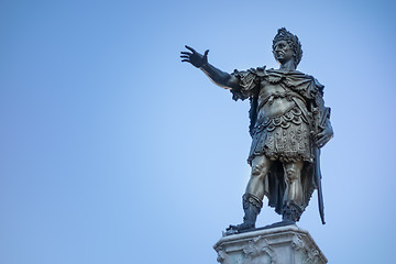 Image showing Bronze statue of Emperor Augustus 