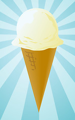 Image showing Ice cream cone illustration