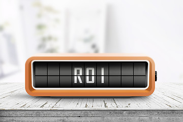 Image showing ROI sign and the abbreviation for return of investment