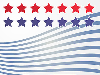 Image showing Stars and stripes illustration