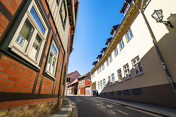 Image showing Old buildings on a village street in Harz