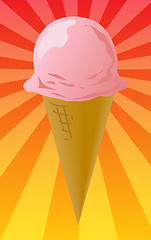 Image showing Ice cream cone illustration