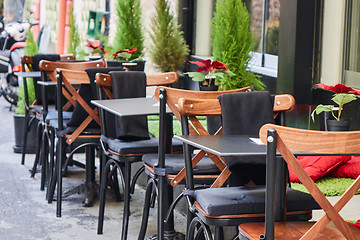 Image showing cafe in the street of Istanbul