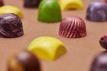 Image showing Colorful candies background