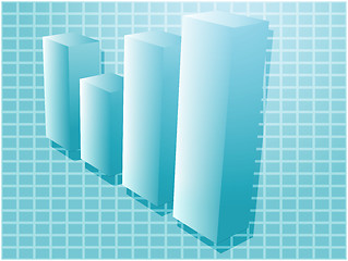 Image showing Financial barchart illustration