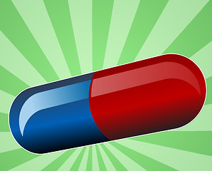 Image showing Illustration of medical pill