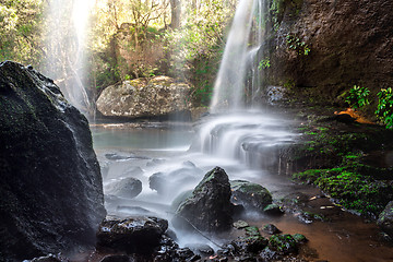 Image showing Cascading waterfall in beautiful Australian bushland