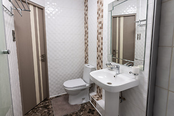Image showing The interior of the toilet room in the apartment