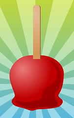 Image showing Candy apple illustration