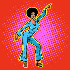 Image showing retro African disco dance