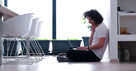 Image showing man enjoying relaxing lifestyle