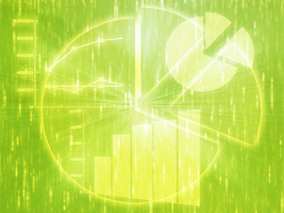 Image showing Spreadsheet business charts illustration