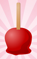 Image showing Candy apple illustration