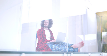 Image showing man enjoying relaxing lifestyle