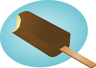 Image showing Frozen ice cream treat illustration