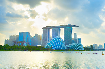Image showing Singapore Downtown skyline