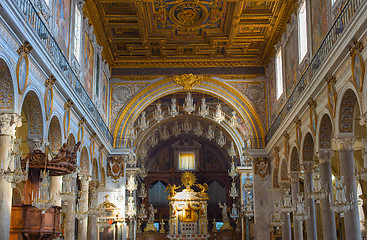 Image showing Interior of church. Rome , Italy