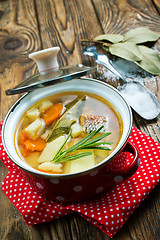 Image showing fish soup