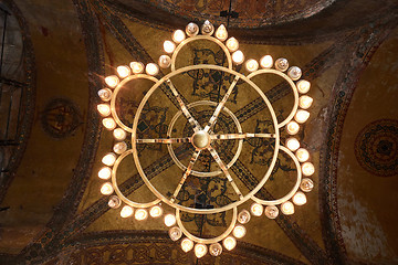 Image showing View the dome of the mosque with ancient basilica