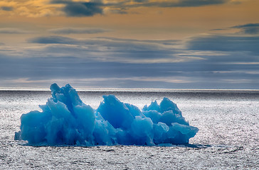 Image showing Arctic iceberg ice stock area Novaya Zemlya.