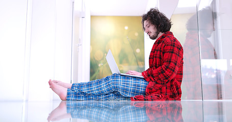 Image showing man enjoying relaxing lifestyle