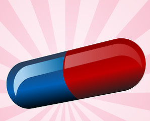 Image showing Illustration of medical pill