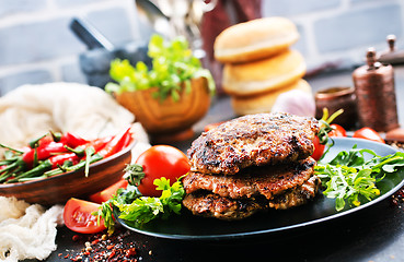 Image showing ingredients for burgers