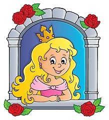 Image showing Princess in window theme image 1