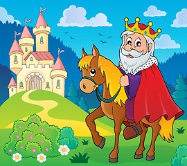 Image showing King on horse theme image 5