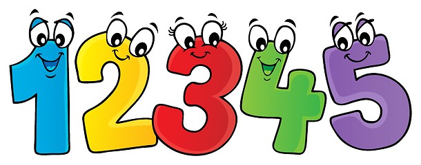 Image showing Cartoon numbers theme image 2