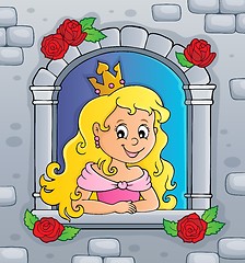 Image showing Princess in window theme image 2