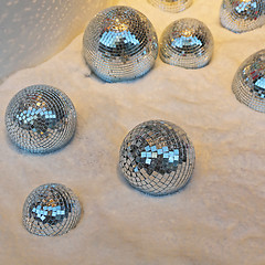 Image showing Mirror Balls Snow