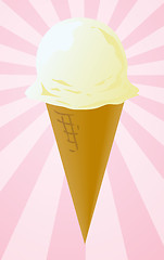 Image showing Ice cream cone illustration