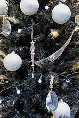 Image showing Black Christmas Tree