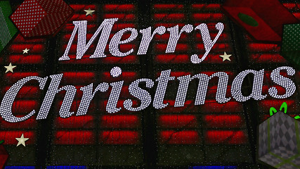 Image showing Merry Christmas Led