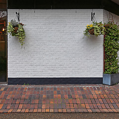 Image showing Wall With Pots