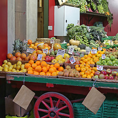 Image showing Farmers Market Cart