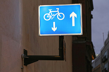 Image showing Bike Lane Sign