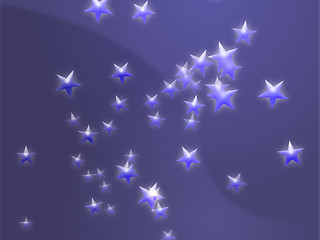 Image showing Flying stars illustration